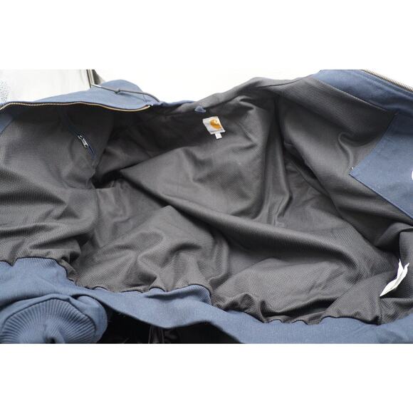 Carhartt Men's Navy Hooded Zip-up Jacket Helmets to Hardhats RN#14806 size L - Picture 11 of 11